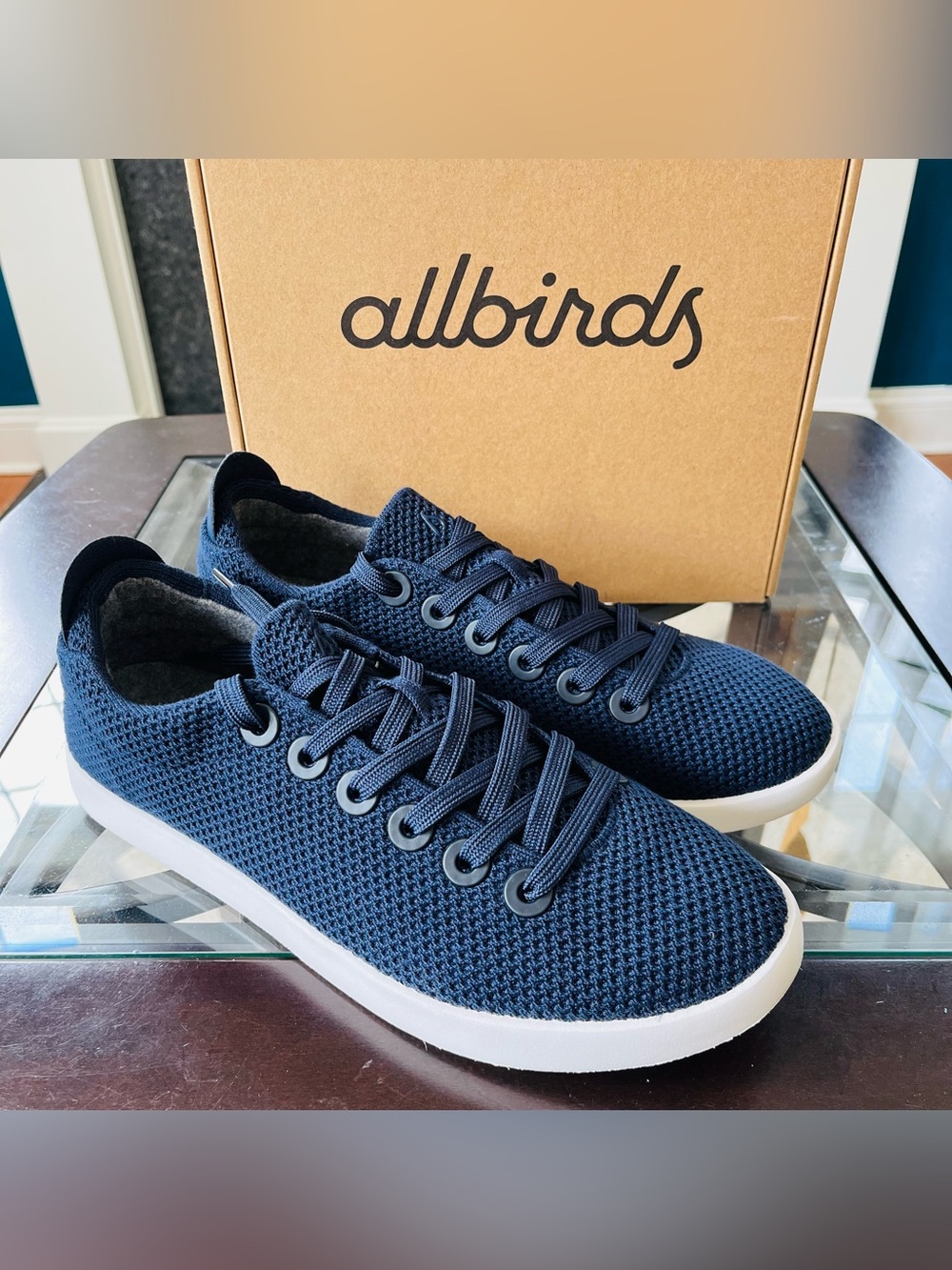 Sz 10 Allbirds Tree Pipers Moonrise/White Sneakers Women's 10